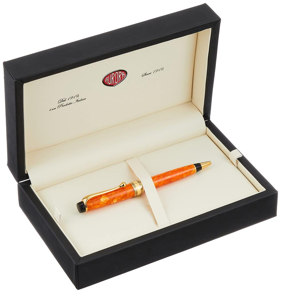 AURORA Aurora Optima Arancio Ballpoint Officially Imported 998-DOR Oil-Based Pen,