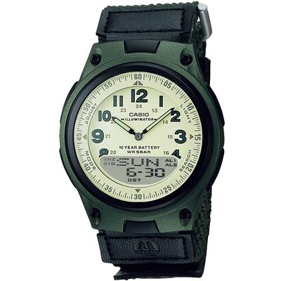 Men's Watch, Casio Collection AW-80V-3BJH, Black     Durable Military Style