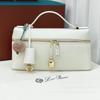 L3 Style Leather Lunch Box Bag Women With High-end One-shoulder Cross-slung Handbag Small Square