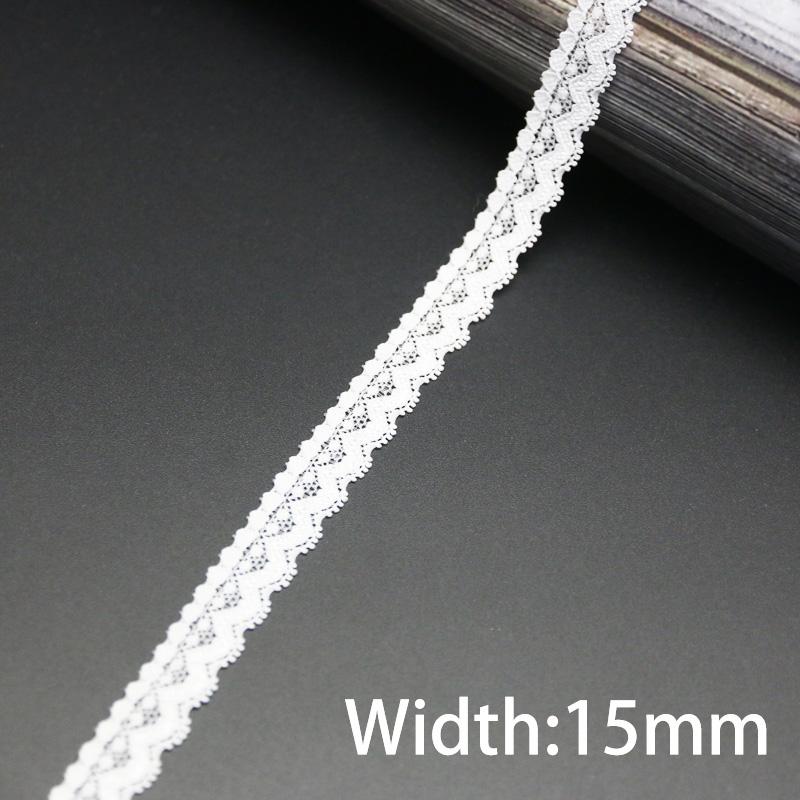 (5 Meters/lot) White Elastic Lace Fabric Underwear Stretch Laces Trim DIY Crafts Sewing