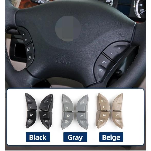 Lenkrad-Multifunktionsschalter-Tastenabdeckung für Mercedes Benz W220 W215 S430 S500 S600 CL500 CL600 1998-2006