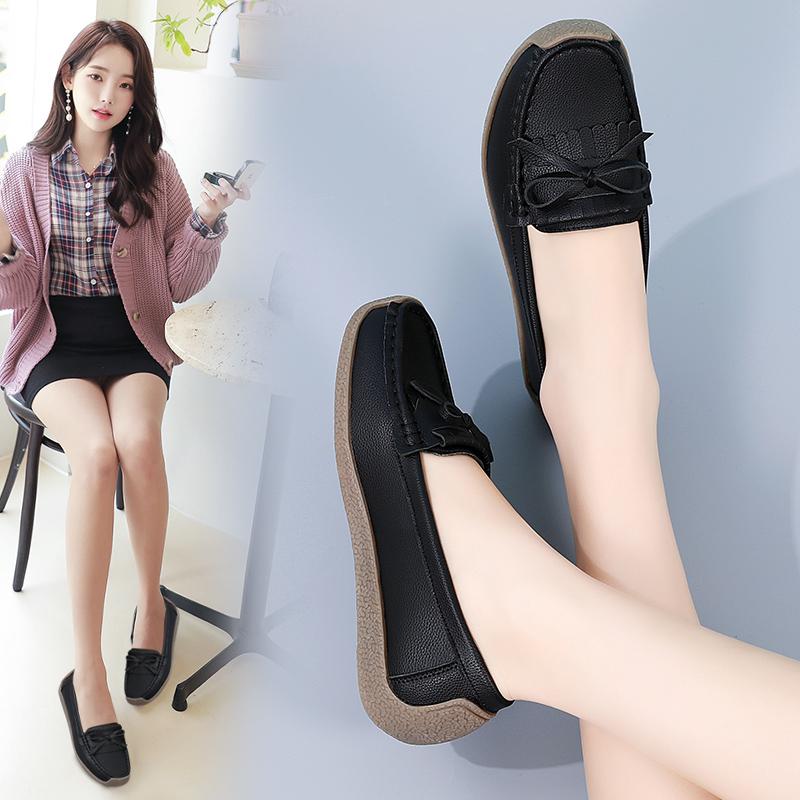 Damen Slipper Fahrmokassins Komfort Flats Lässig Slip-on Gelb Übergröße Laufschuhe Übergröße