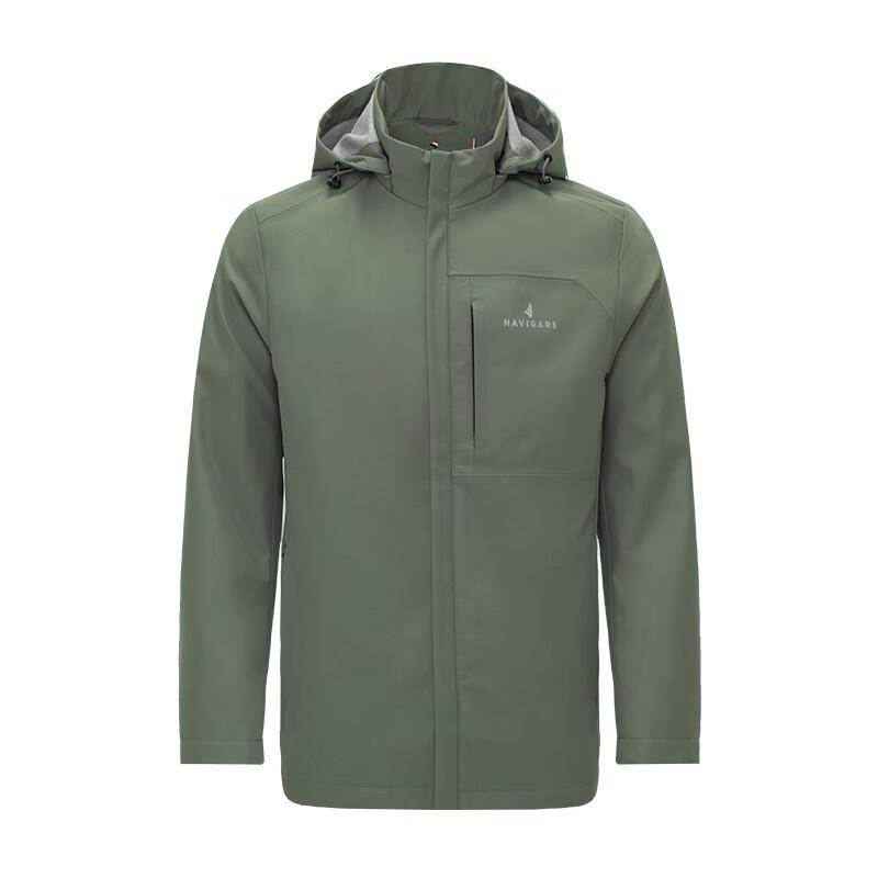 Navigare Men's Hooded Detachable Aerogel Warm Jacket