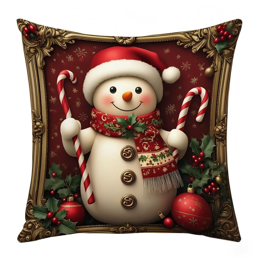 Nordic New Christmas Pillow Print Festive Atmosphere Decoration Living Room Home Pillow Cushion Cover