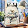 Creative Shark Printed Backpack Student Boys Girls BookBag Kids School Bag Computer Shoulder Bags for Men Women