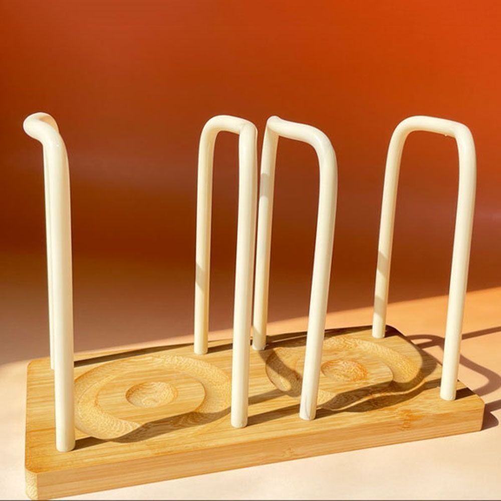 Multifunctional Cup Storage Rack Wooden Bottom Mug Display Stand Organizer  Counter