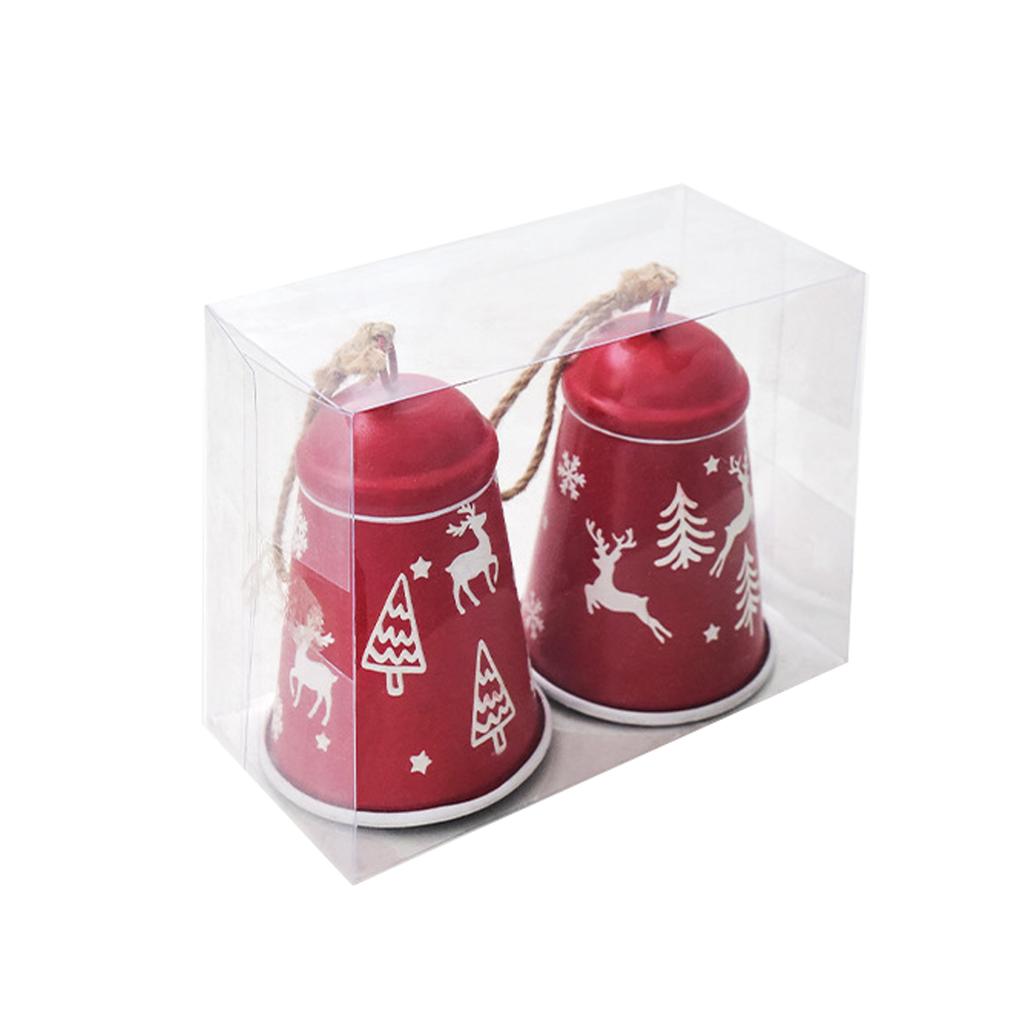 2025 Ny 2 st/set Järnhorn Öppning Julklockor Klockor Handringning Stora Klockor Julgransdekorativ Hänge