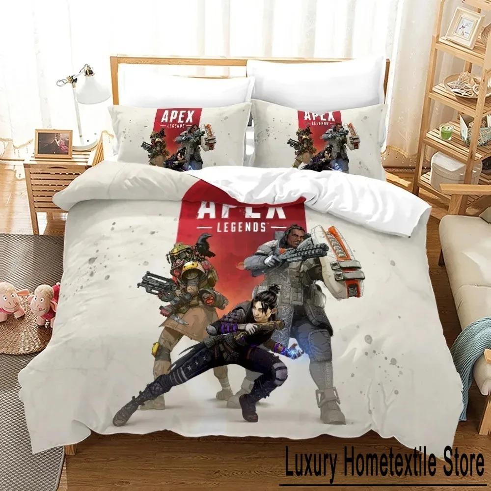 APEX Legends Bedding Set Single Twin Full Queen King Size Shooting Game Bed Set Aldult Boys Bedroom Duvetcover Sets 3D Print 015