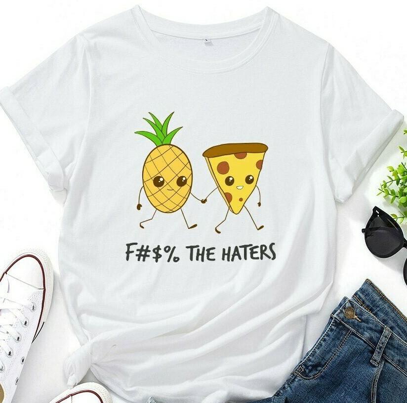 Pineapple Pizza T shirt / Funny Pineapple / Funny Pizza / %100 Cotton Unisex T-Shirt S