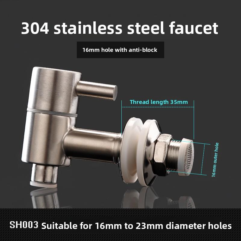 Weinkrug Wasserhahn 304 Edelstahl Wasserhahn Glasflasche Kupfertülle Fassventil Schalter