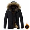 Winter  Men Warm Cotton Outdoor Casual Windproof Keep Warm Waterproof Thickened Cotton Male Jacket Detachable Hooded Jacket