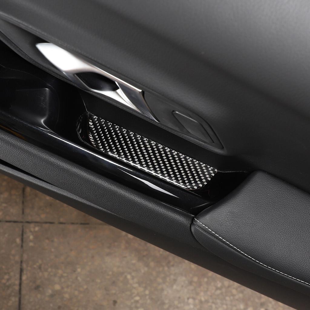 Real Carbon Fiber Window Lift Groove Mat Trim For Toyota Supra A90 19-24