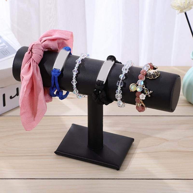 Velvet T-Type Bracelet Watch Jewelry Display Stand Headband Hairpin Headdress Organizer Storage Holder Jewelry Storage