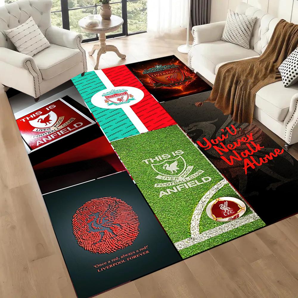 Liverpool Football Club Floor Rug Office Rug Suitable For Study Room Balcony Outdoor Playrooms Antislip Rug Decorate Offices Birthdaychristmas Gift