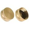 3/4" Female Brass Garden Hose Cap Plug