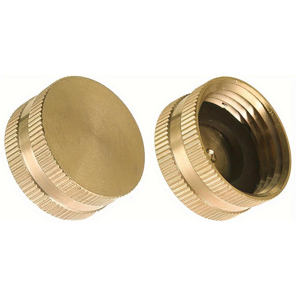 3/4" Female Brass Garden Hose Cap Plug