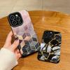 Vertical Grain Marble Printed Leather Soft Silicone Phone Case Back Cover with Camera Lens Full Protection for Samsung