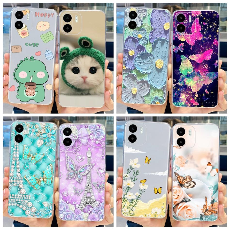 For Xiaomi Redmi A1 A1+ 2022 Cute Painted Phone Case For Redmi A1 Plus RedmiA1 A 1 A1+ Soft Silicone TPU Cases