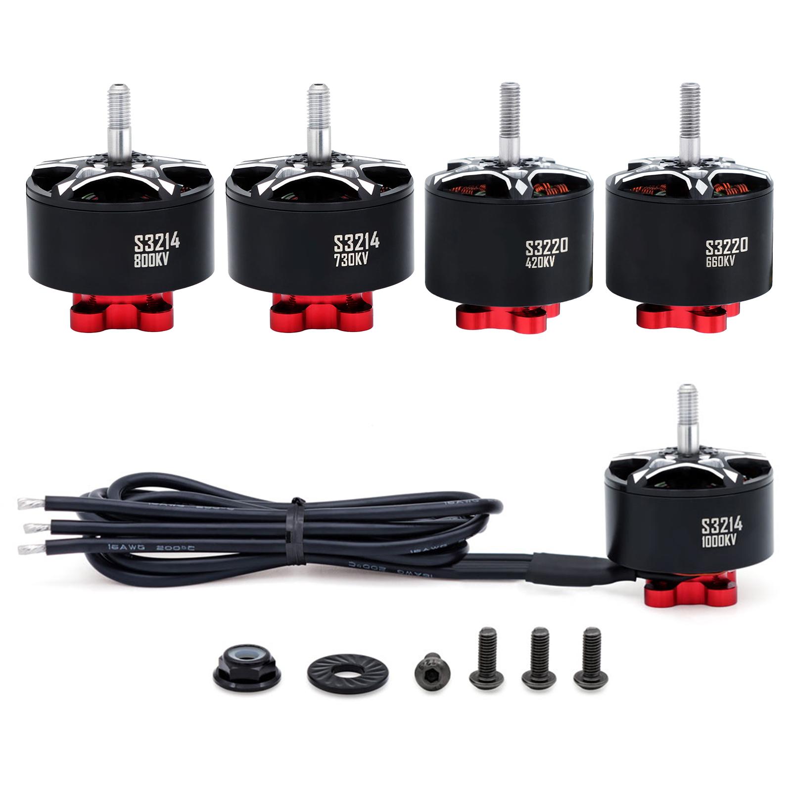 

Brushless Motor, Metal Aircraft Motor Kit for Remote Control FPV Racing Quadcopter S3214 730KV