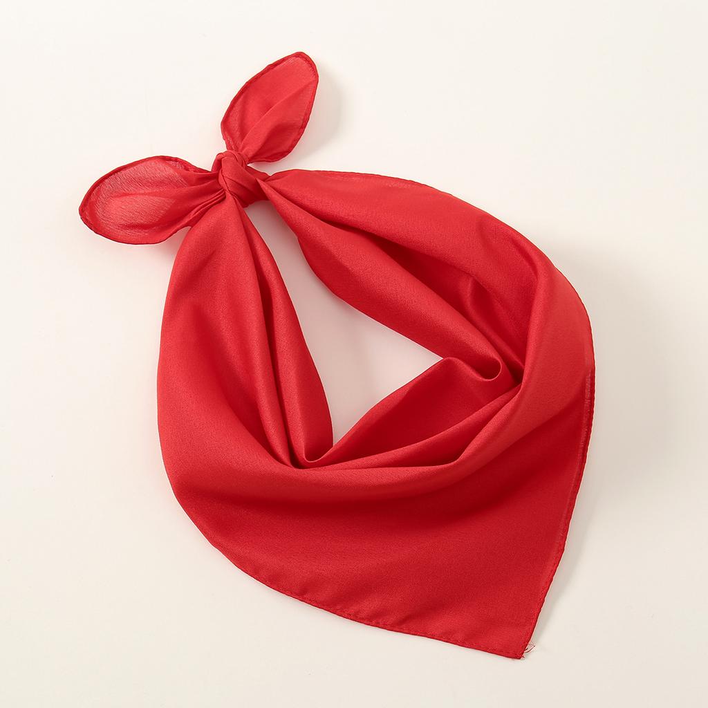Einfacher quadratischer Polyester-Schal für Damen, Schaloberteil, Kopftücher, Leichte Halstücher, Haarbandana, Halstuch, Muslimischer Hijab
