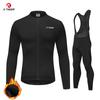 2026 Winter Velvet Warm Cycling Clothing Suit Set Winter Cycling Jersey Bib Pants Set Men Long Sleeve Bicicleta Set MTB Road Bike Clothing Suit
