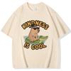 Funny Capybara Printed T Shirt Men Women Vintage Summer Short Sleeve T-shirt 90s Gothic Tshirt Casual EU Size Tees Tops Clothes