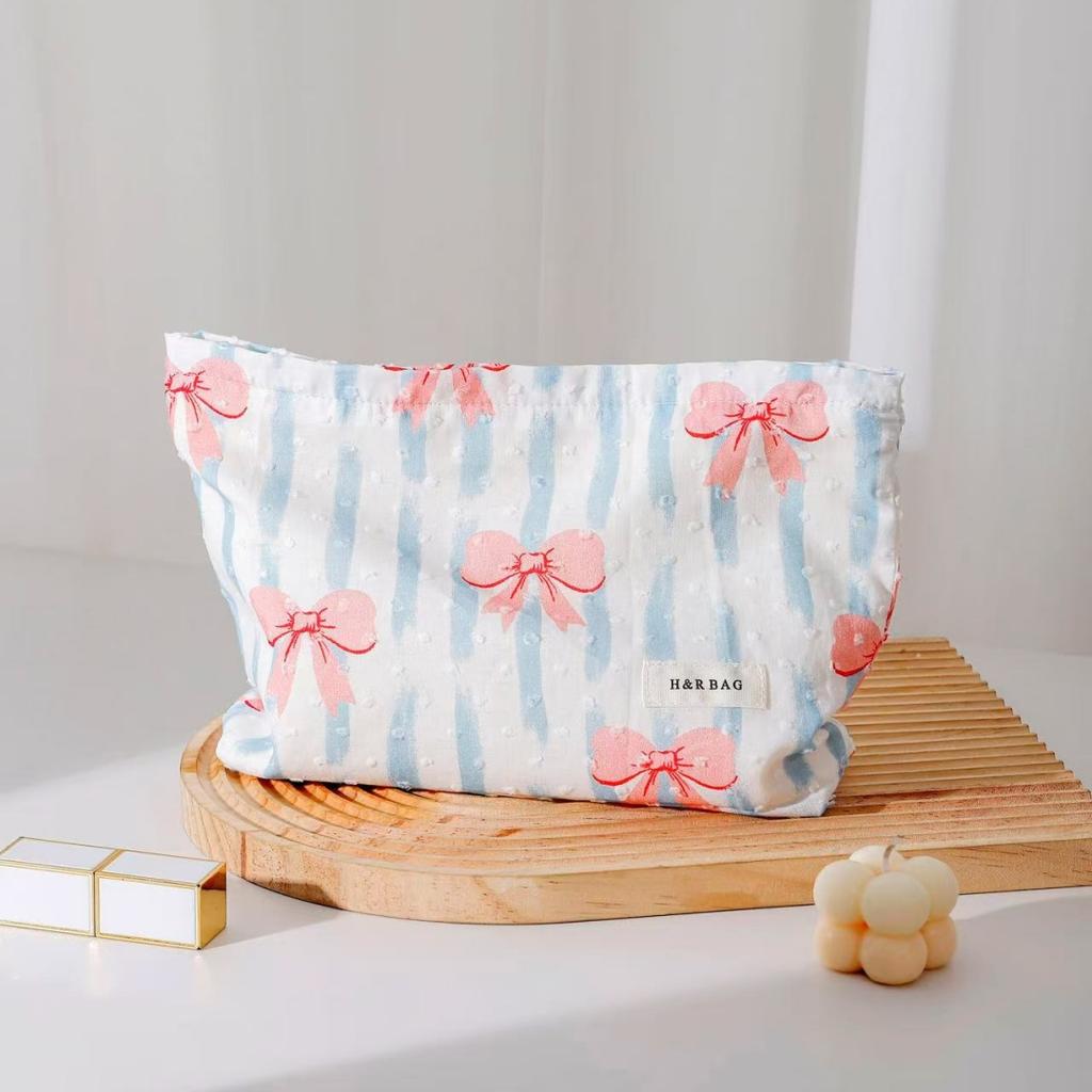 Tragbare Kosmetiktasche Stoff Baumwolle Floral Kosmetiktasche Stoff Clutch Raffinierte Kosmetik Aufbewahrungstasche Für Reisetasche Organizer