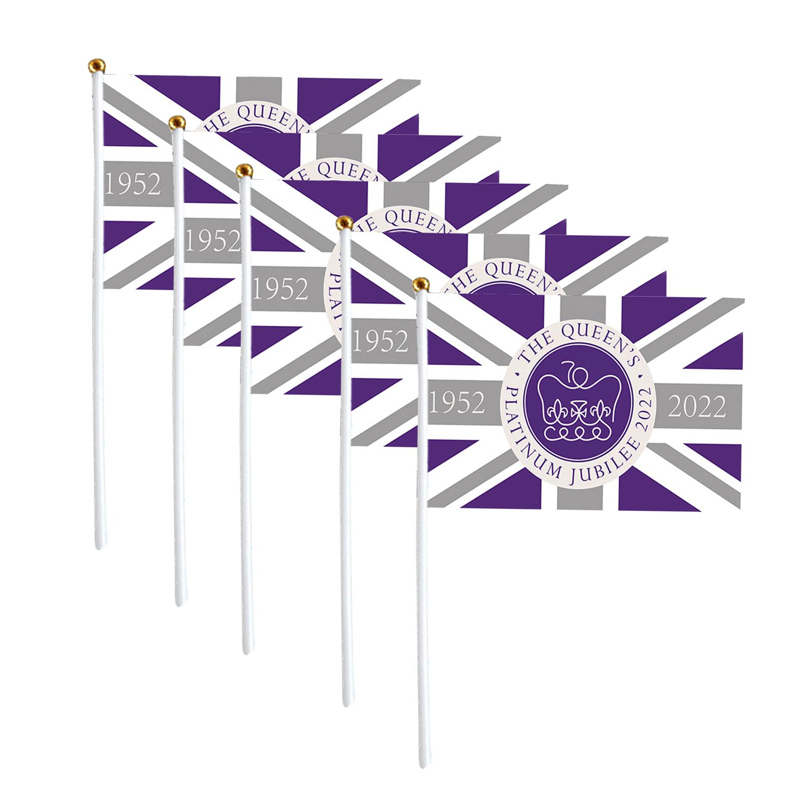 

Ручной флаг Елизаветы Королевы Платины Юбилейный баннер Бантинг с изображением Ее Величества Королевы Ручной флаг гордости Ее Величества