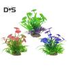 Artificial Aquatic Plants Fade-resistant Simulation Plastic Hydroponic Grass Vibrant Aquarium Landscape Decor for Fish Reptile Tanks
