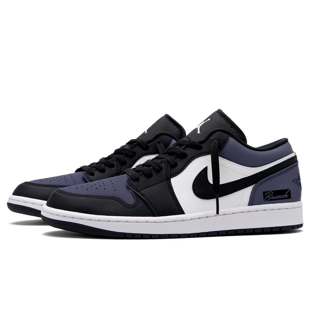 Jordan Air Jordan 1 Low Top Vintage Basketballschuhe Herren Lila Schwarz 553558-040(Team1919--)
