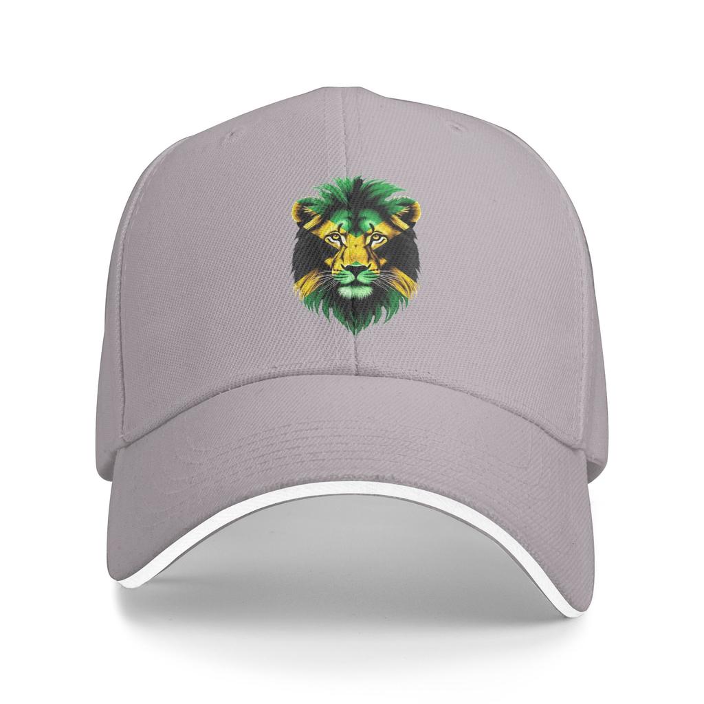 Jamaica Flag Lion Face Casual Baseball Cap Spring Jamaica Lovers Trucker Hat Outdoor Gym Snapback Cap Unisex-Teens Baseball Caps