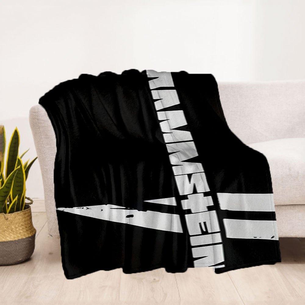 Rammstein - CD + T-Shirt BundleBlanket Flannel Throw Blanket for Sofa, Bed, Travel, Camping, Office, Couch, Chair, And Bed Gift for Christma