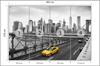 Photomural Taxi Crossing Brooklyn Bridge Non-Woven 405x270