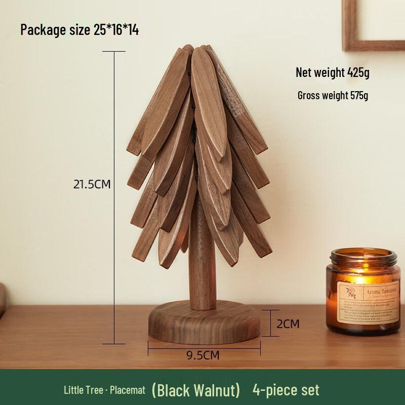 

Shan Chong Shan Black Walnut Coaster Set with Stand