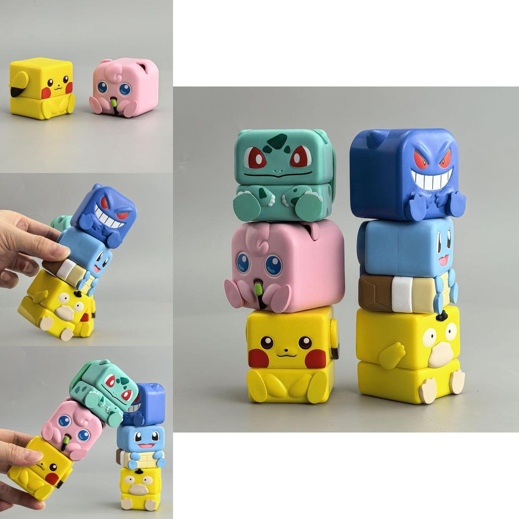 Pokemon Pvc Magnet Stackable Figures For Stress Relief Collectible Toy For Kids And Adults