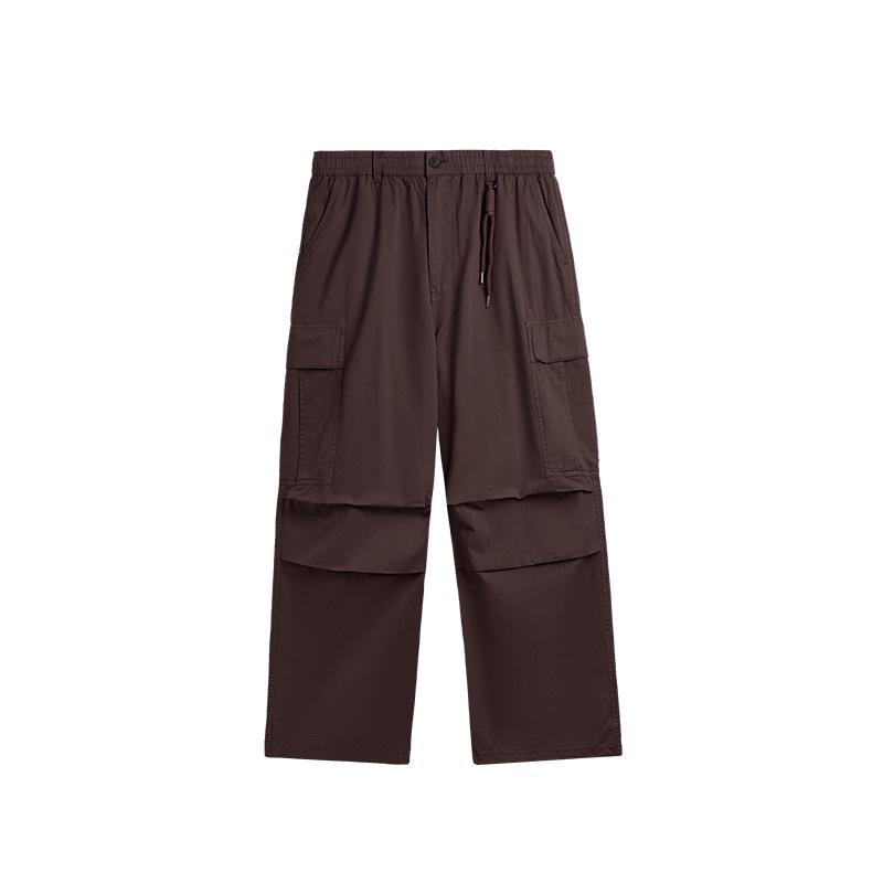 Classic Design Multi Flap Pockets Cargo Pants Men's Loose Fit Drawstring Cargo Pants for Skateboarding Street Outdoor Camping