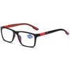 TR90 Sporty Bifocal Reading Glasses, Anti-Blue Light, Resin Coated, Large Frame for Men & Women