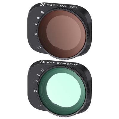 Concept DJI Mini 3 Mini 3 Filter Set Variable ND Filter Water Repellent Drone Lens Filter K&F Pro/DJI ND2-ND32+ND32-ND512 Anti-Scratch