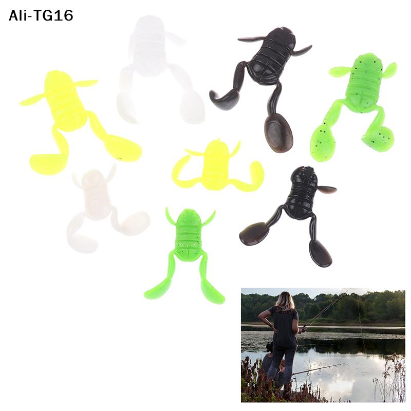 ODA10-1Pc Frog Lure 5g 10g Soft Frog TPE Frogs Soft Bait Kick Water Frogs Easy To Hook Topwater Soft Lure Fish's Favorite Bait