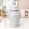 Nordic White Flower Vase Home Living Room Decoration Ceramic General Jar Tea Seal Jar Ceramic Storage Jar Home Decoration