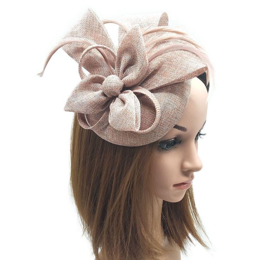 Hepburn Style Bride Headband French Style Bridal Headwear Fascinator Headpiece Bridal Shower
