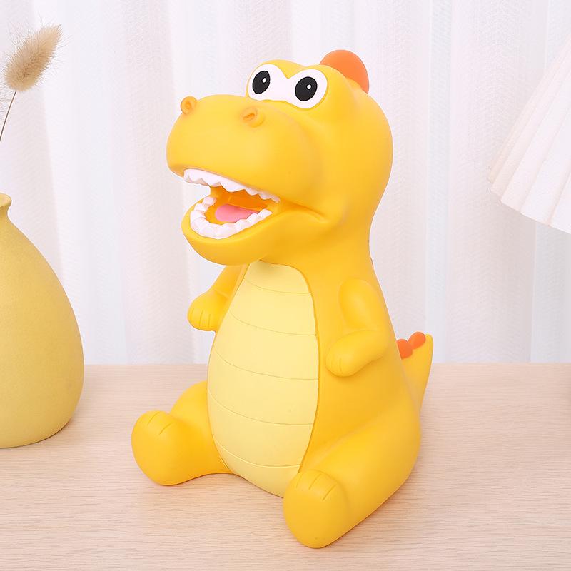Large Silicone Tyrannosaurus Rex Piggy Bank - Cute, Creative, and Popular Dinosaur Money Box