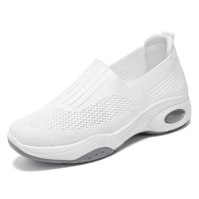 Shoes women's 2025 spring new one-pedal large-size single shoes flat-soled casual sports shoes women's breathable mesh shoes