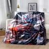 HD Robot GUNDAM Cartoon Soft Flannel Blanket for Bed Bedroom Sofa Picnic,Throw Blanket for Cover Office Christmas Gift Kids