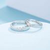 Couple Ring Japanese and Korean Simple Classic Imitation Mosang Diamond Ring for Valentine's Day Gift Opening Ring