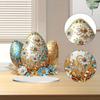 Easter Egg Special Shaped Table Top Diamond Painting Ornament Kits 5D DIY Diamond Art Tabletop Decorations for Adults Beginner