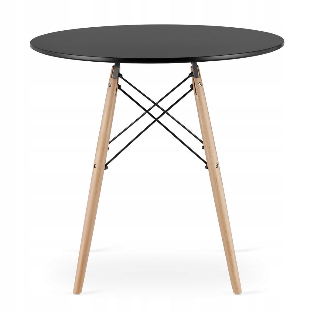 JUST HOME Scandinavian round table 60cm black