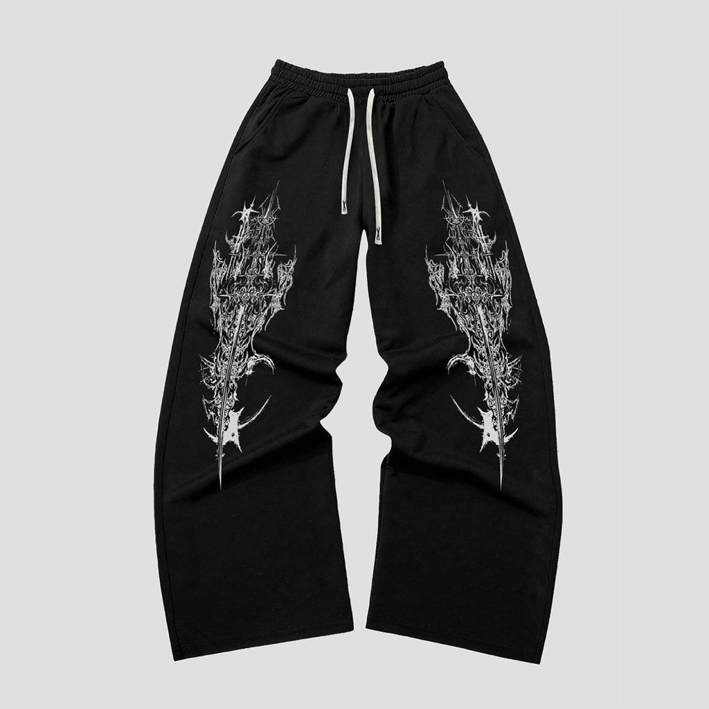 Herren-Jogginghose mit Taschen & Kordelzug - Weite Lounge-Sweathose für Laufstrecke, Yoga, Jogginghosen