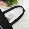 Ladies Canvas Handbags Cute Cat Pattern Shopping BagTravel Eco Reusable Shopper Bags