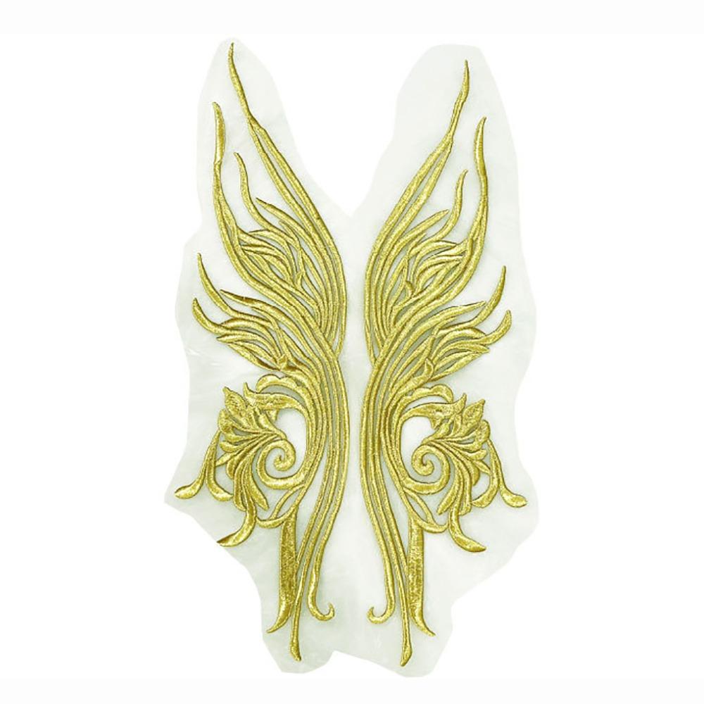 Марля Блестки Нитки Вышивка Блестками Нашивки Золотые DIY Вышивка Кружево с Блестками Аппликация Пришиваемые Нашивки золотой